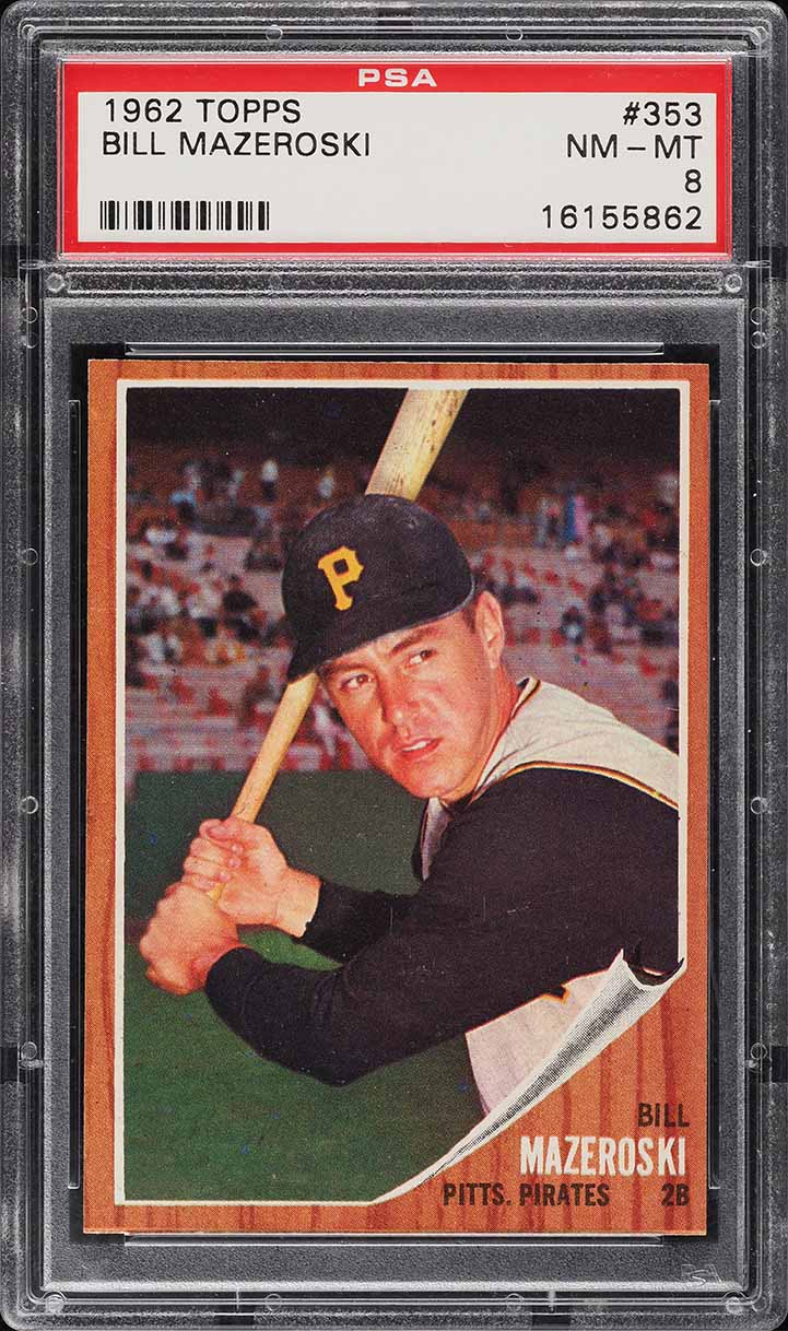 1962 Topps Bill Mazeroski #353 PSA 8 NM-MT