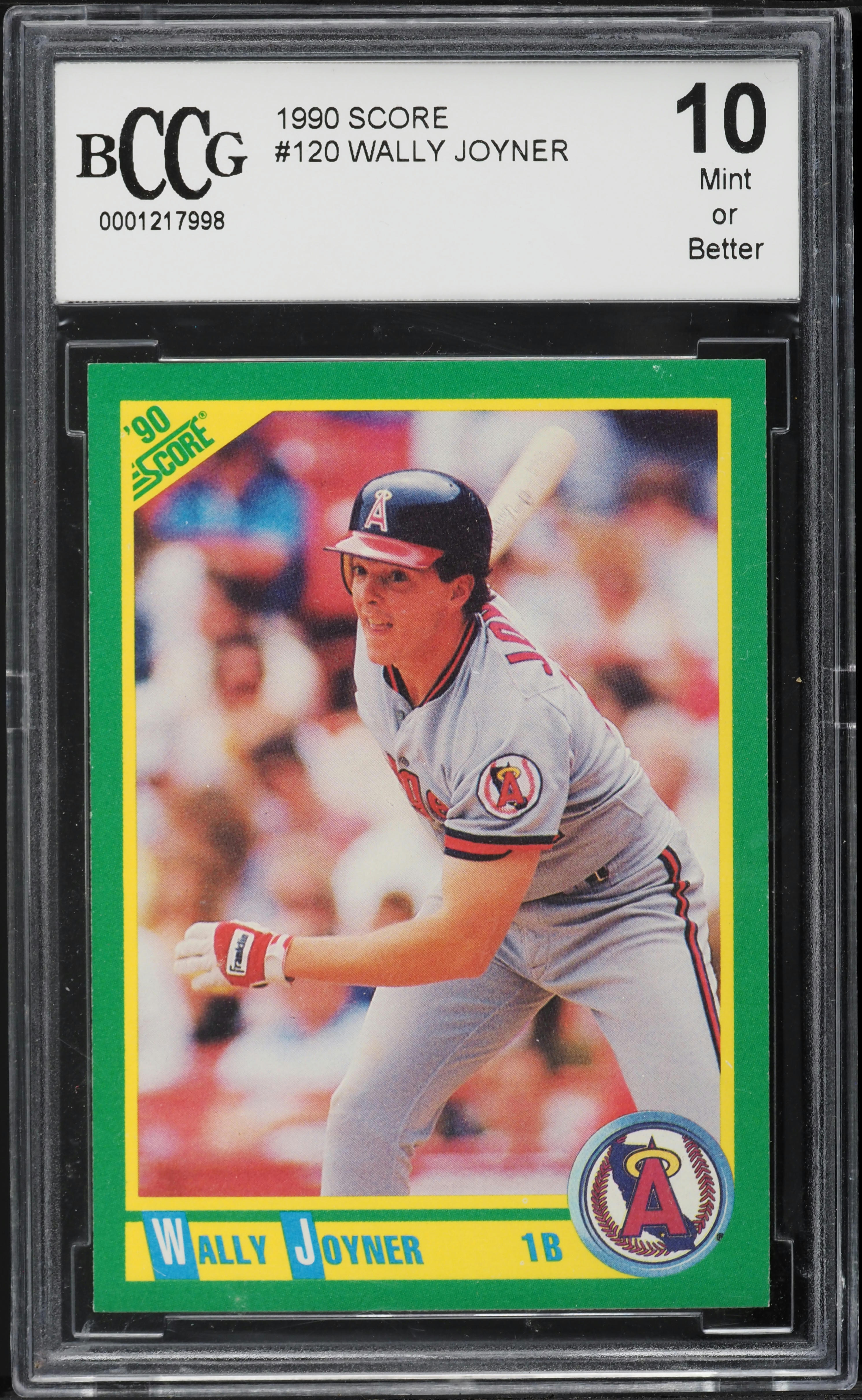 1990 Score Wally Joyner #120 BCCG 10