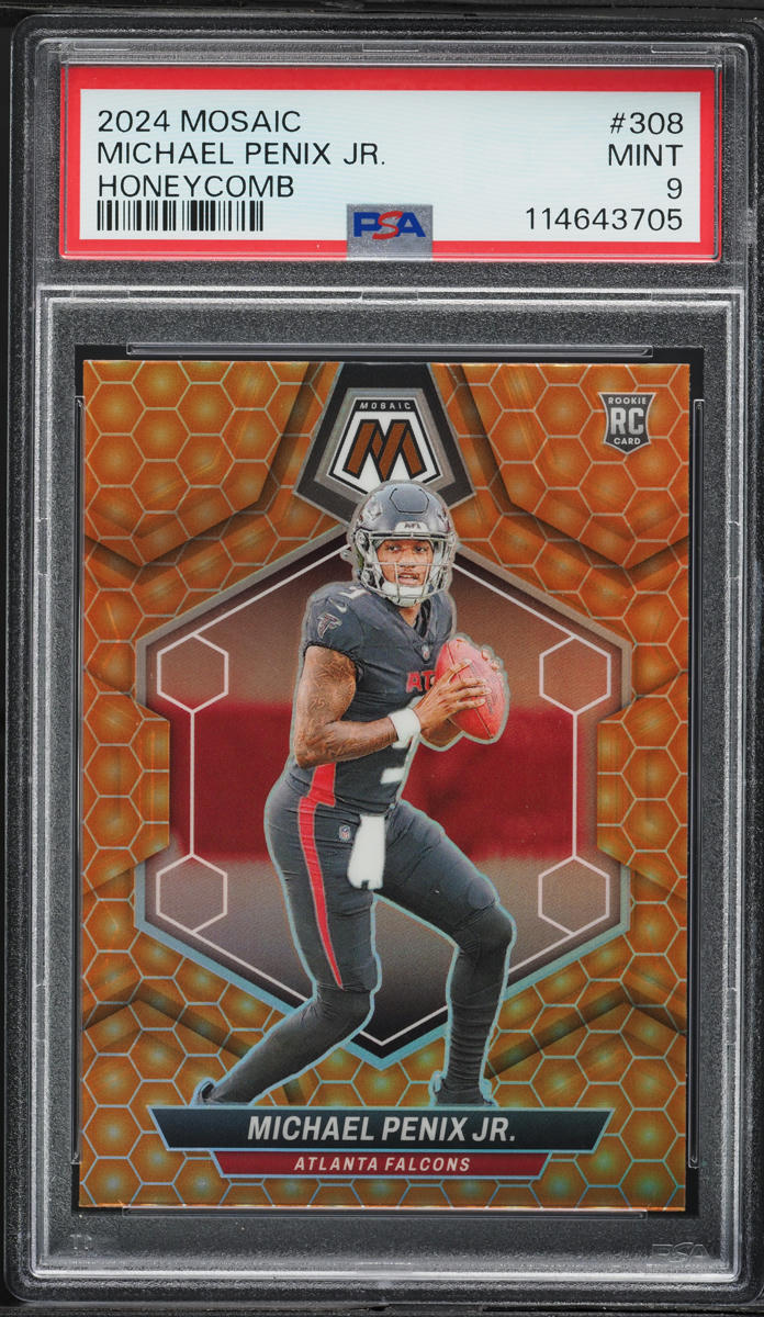 2024 Panini Mosaic Honeycomb Michael Penix Jr. ROOKIE #308 PSA 9 MINT