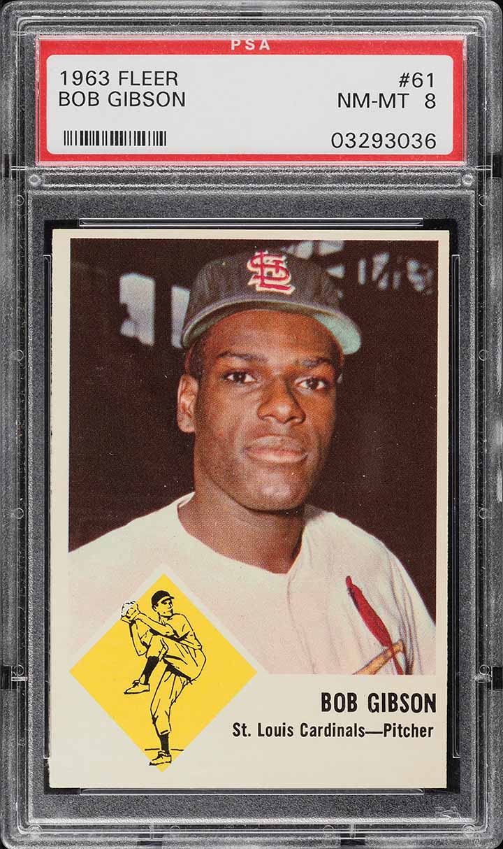 1963 Fleer Bob Gibson #61 PSA 8 NM-MT