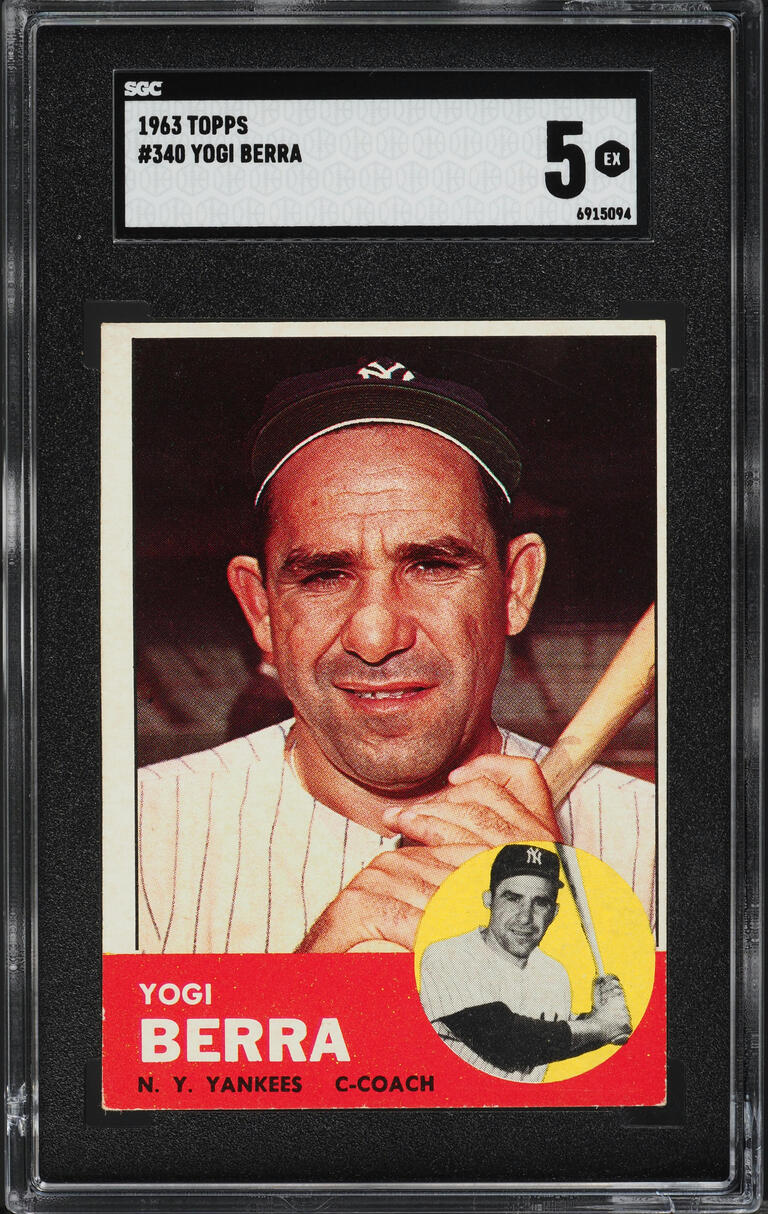 1963 Topps Yogi Berra #340 SGC 5 EX