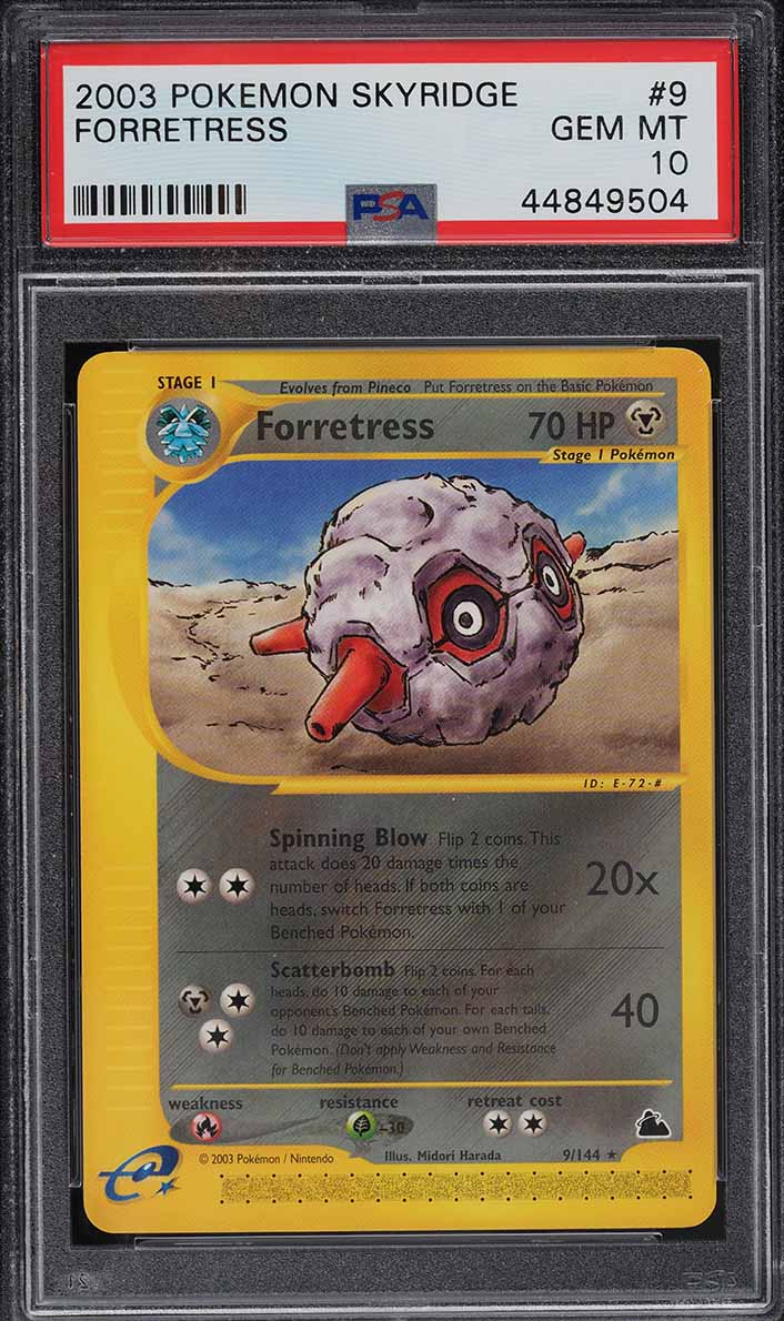 2003 Pokemon Skyridge Forretress #9 PSA 10 GEM MINT