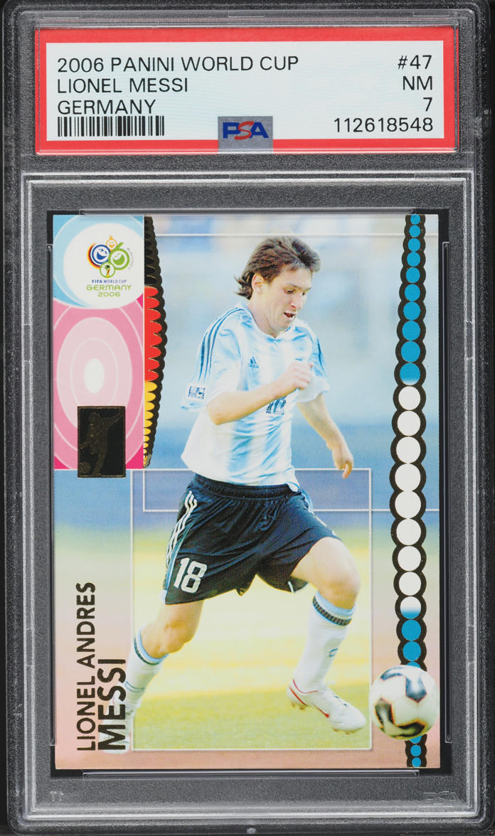 2006 Panini World Cup Germany Lionel Messi #47 PSA 7 NRMT