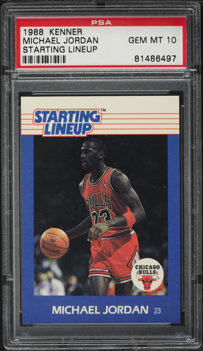 1988 Kenner Starting Lineup Michael Jordan PSA 10 GEM MINT