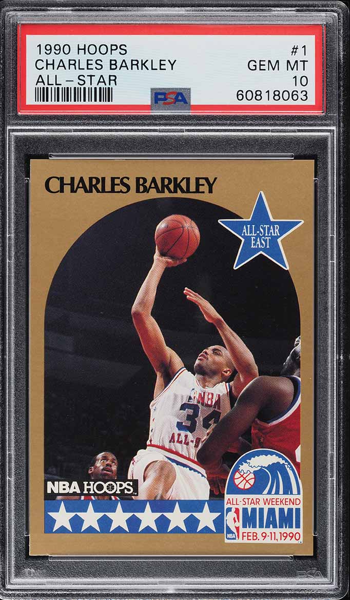 1990 Hoops Charles Barkley ALL-STAR #1 PSA 10 GEM MINT