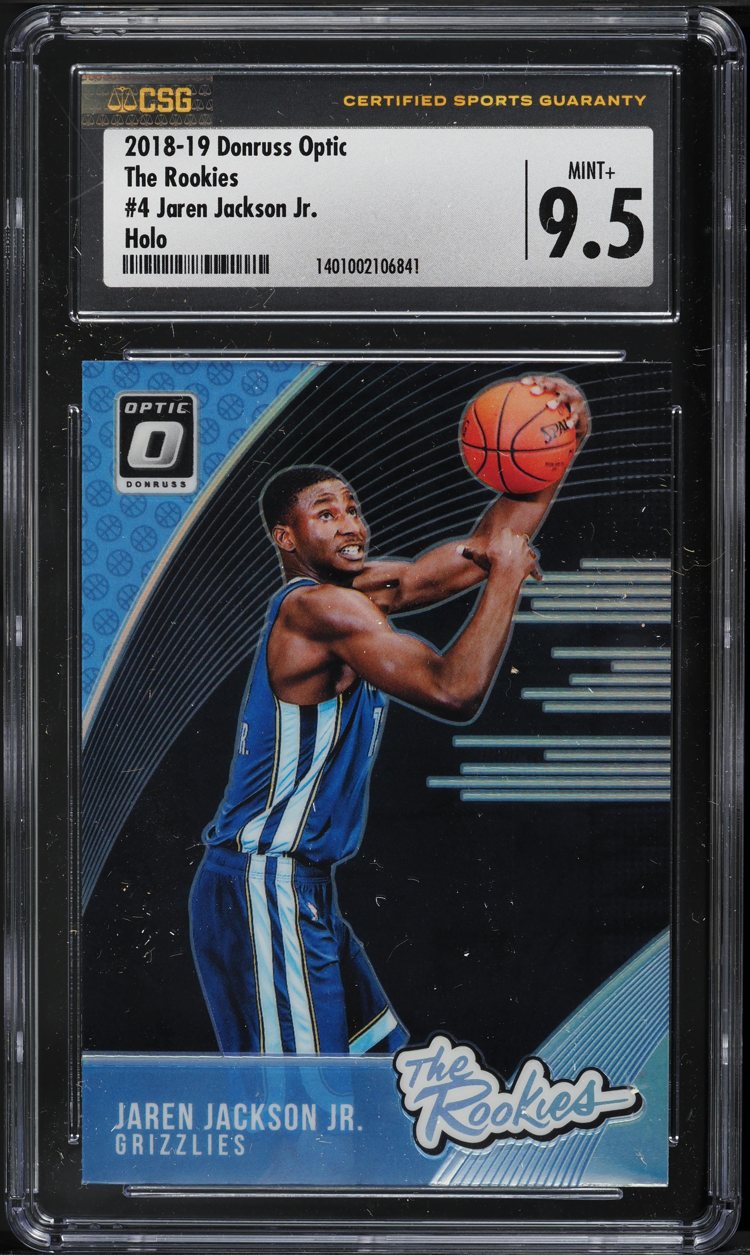 2018 Donruss Optic The Rookies Holo Jaren Jackson Jr. ROOKIE #4 CSG 9.5 MINT+