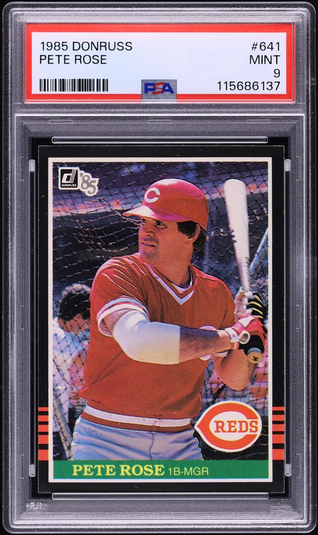 1985 Donruss Pete Rose #641 PSA 9 MINT