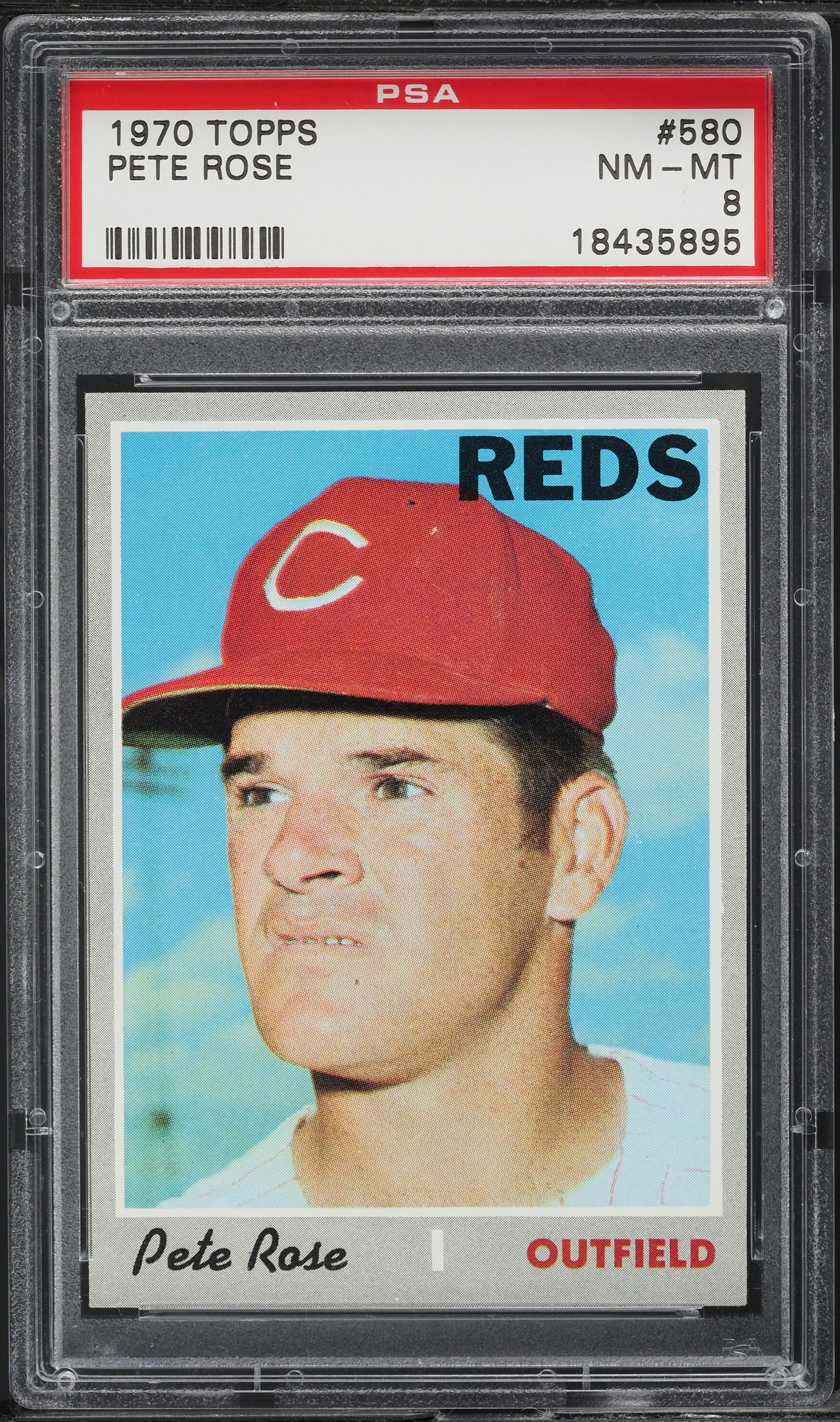 1970 Topps Pete Rose #580 PSA 8 NM-MT