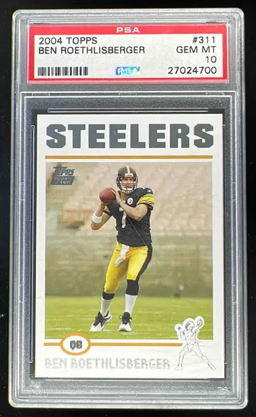 2004 Topps #311 Ben Roethlisberger RC PSA 10
