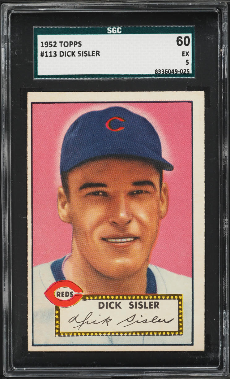1952 Topps Dick Sisler #113 SGC 5 EX