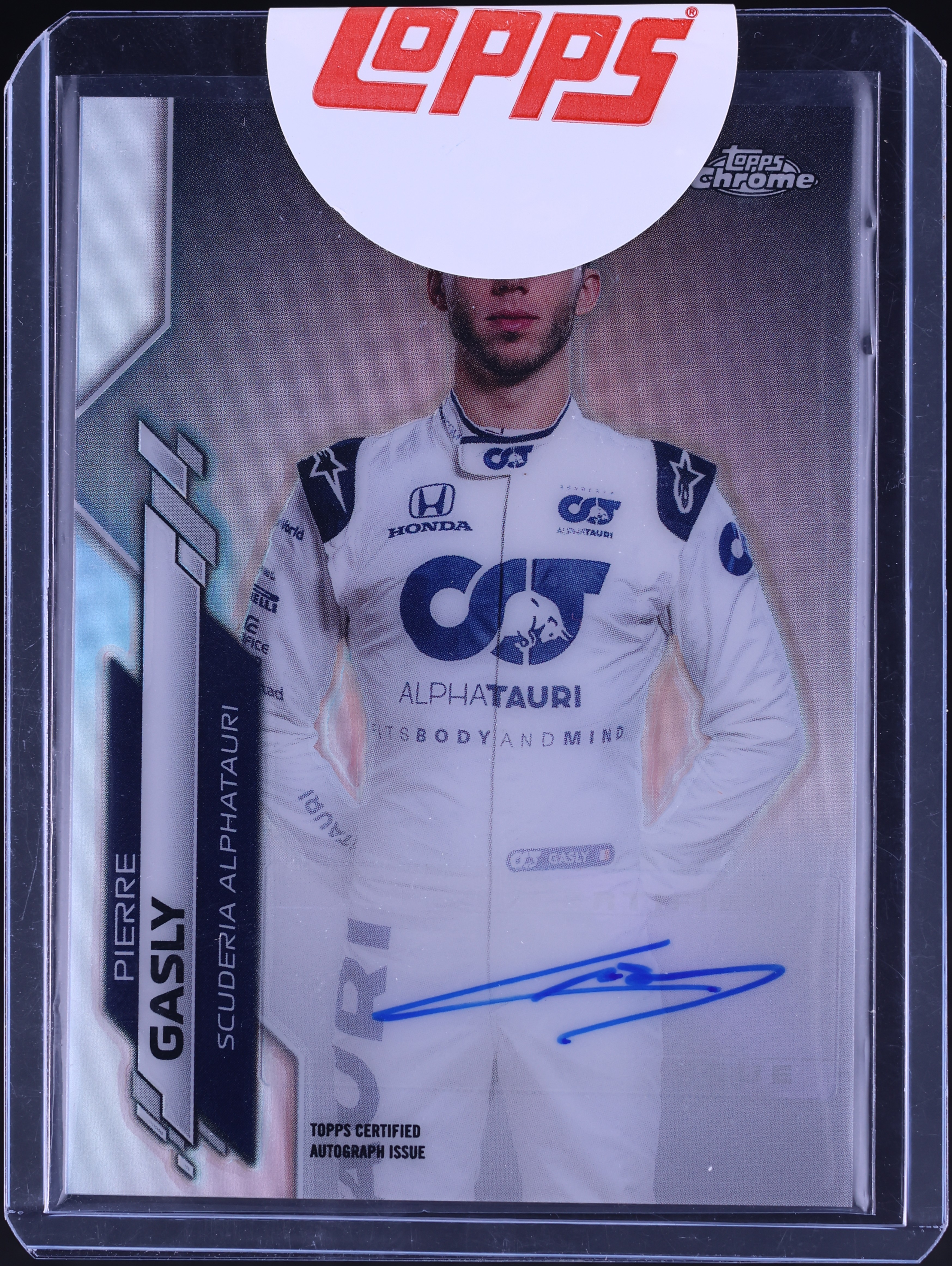2020 Topps Chrome Formula 1 F1 Pierre Gasly AUTO /99 #F1A-PG