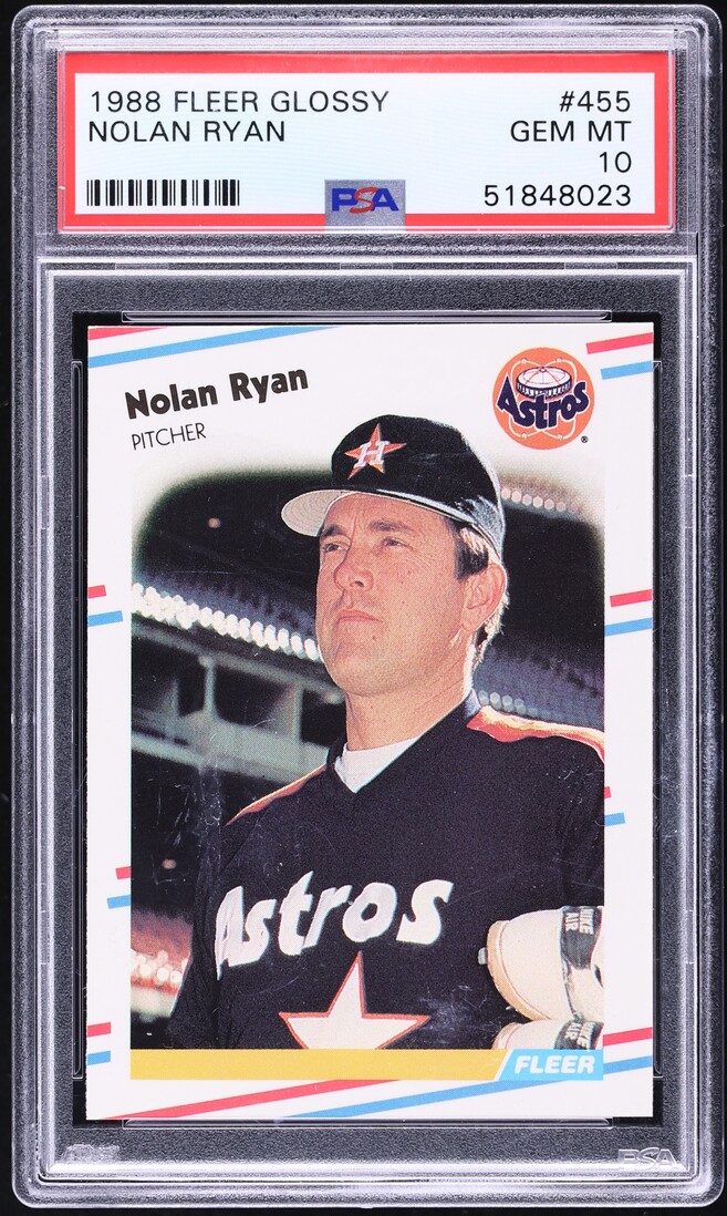 1988 Fleer Glossy Nolan Ryan #455 PSA 10 GEM MINT