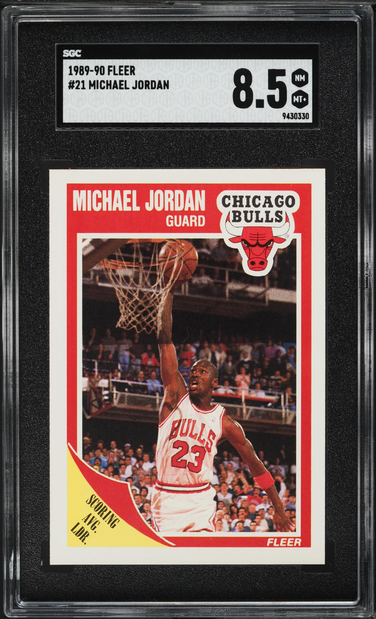 1989 Fleer Basketball Michael Jordan #21 SGC 8.5 NM-MT+