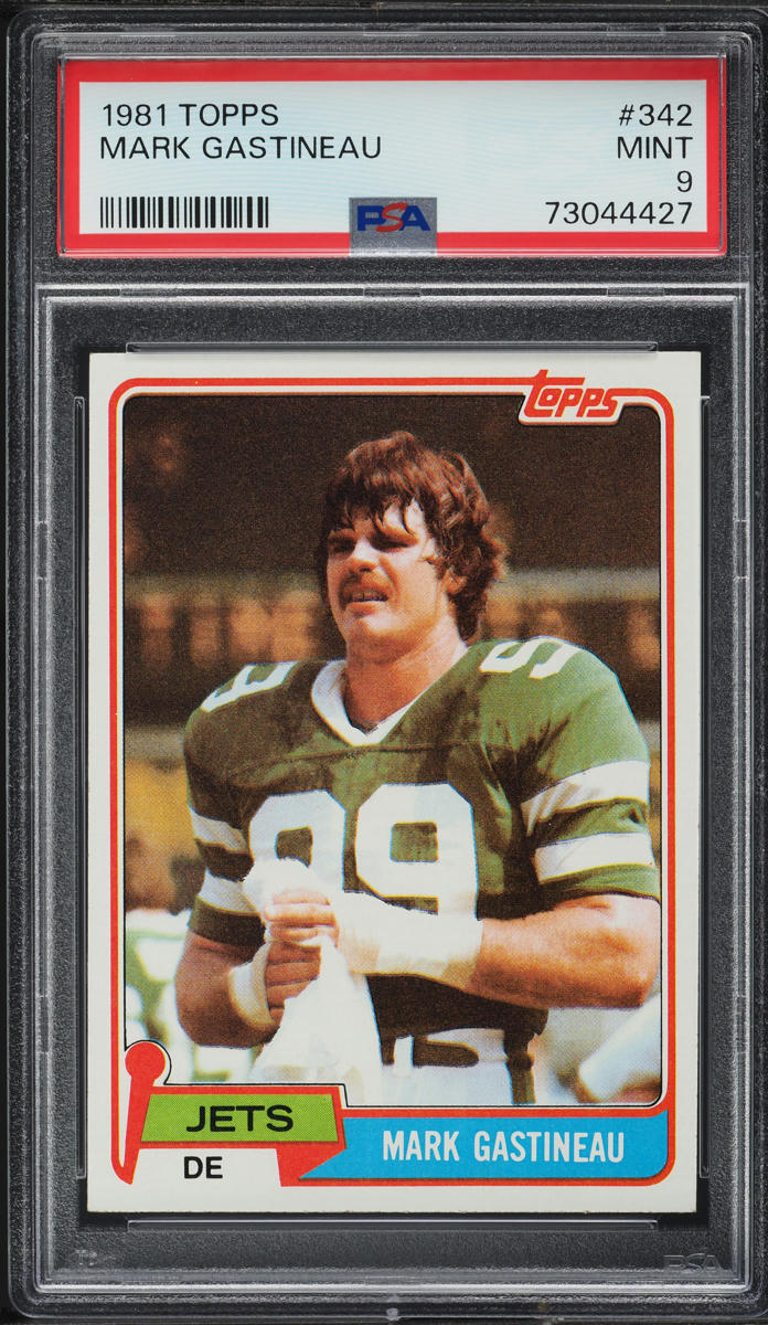 1981 Topps Football Mark Gastineau ROOKIE #342 PSA 9 MINT