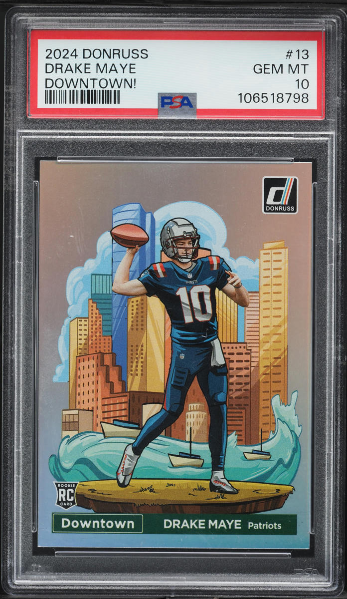 2024 Donruss Downtown! Drake Maye ROOKIE #13 PSA 10 GEM MINT