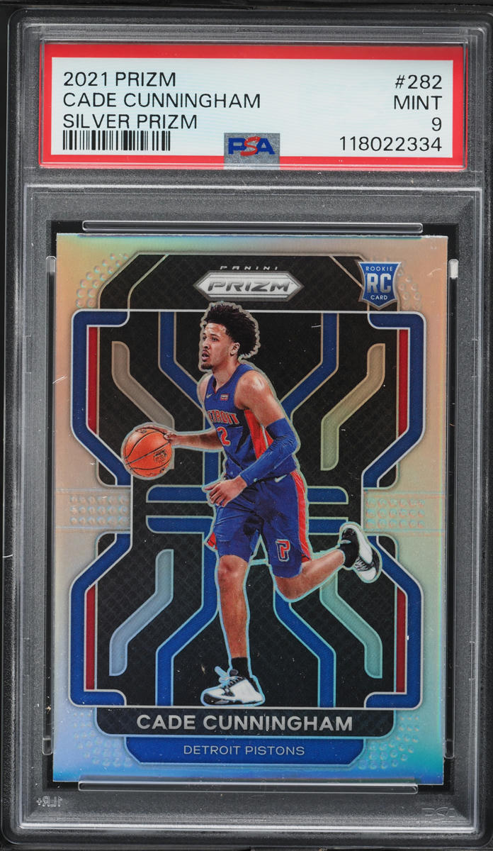 2021 Panini Prizm Silver Cade Cunningham ROOKIE #282 PSA 9 MINT