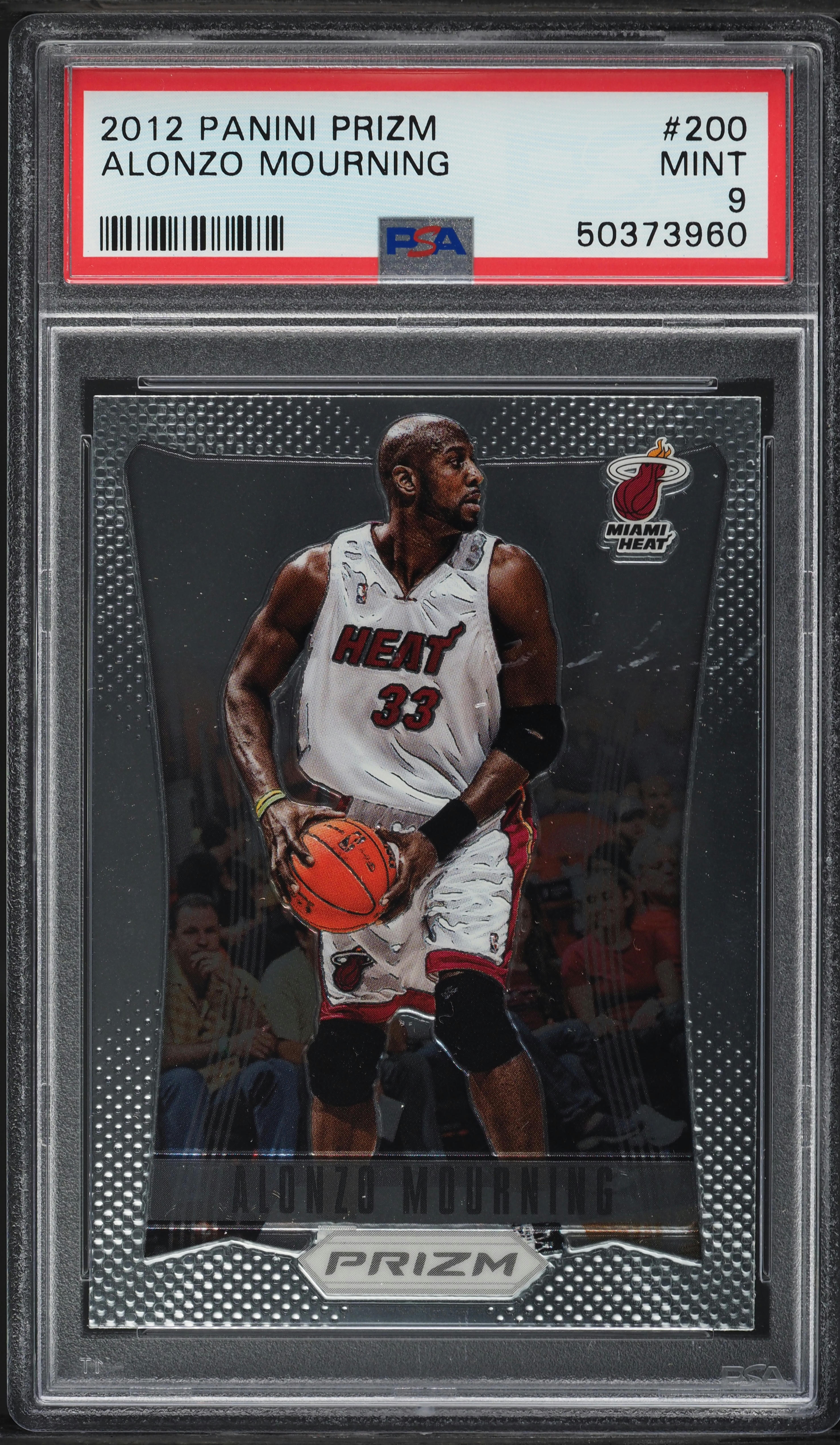 2012 Panini Prizm Alonzo Mourning #200 PSA 9 MINT