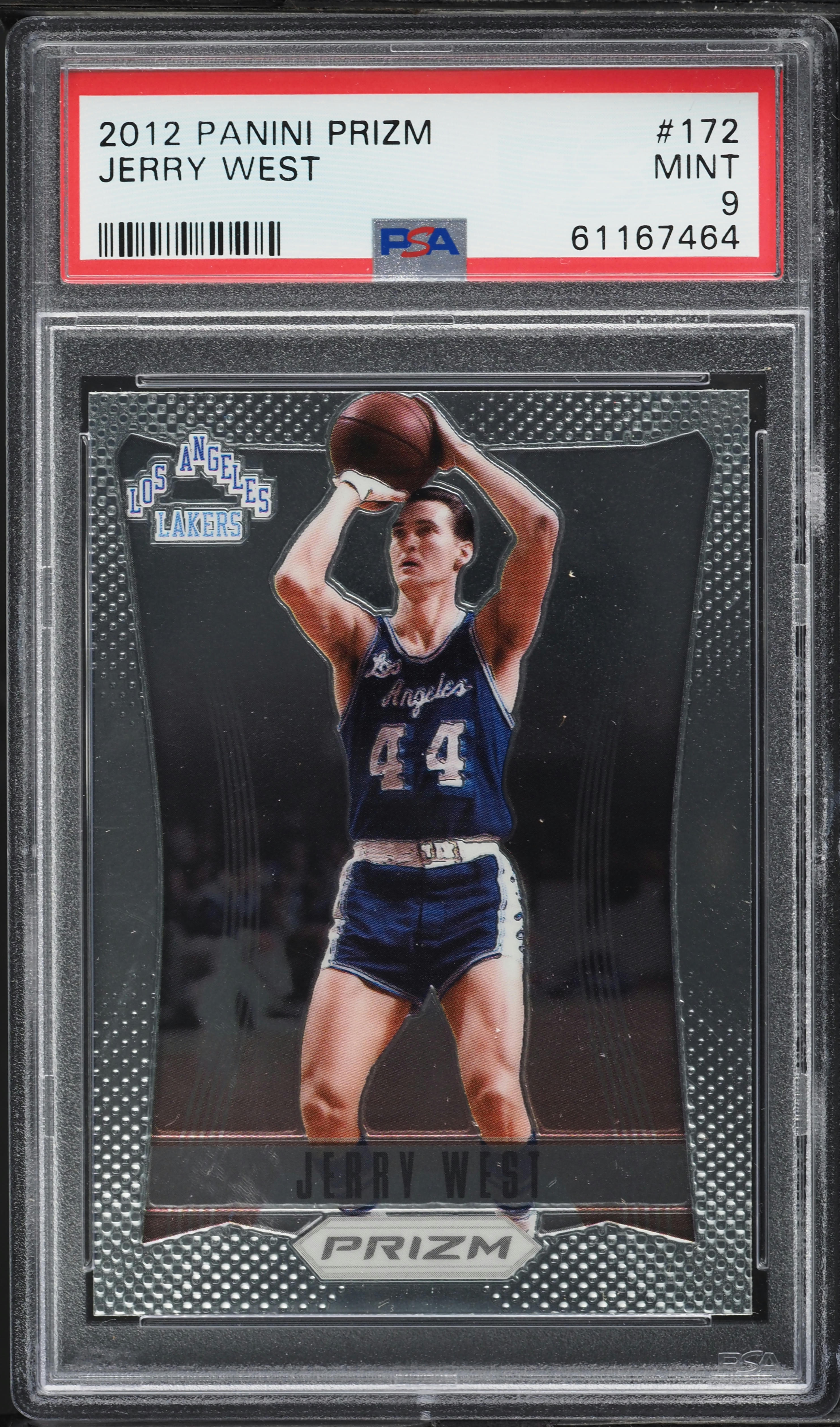 2012 Panini Prizm Jerry West #172 PSA 9 MINT