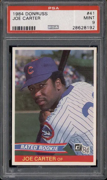 1984 Donruss #41 Joe Carter PSA 9