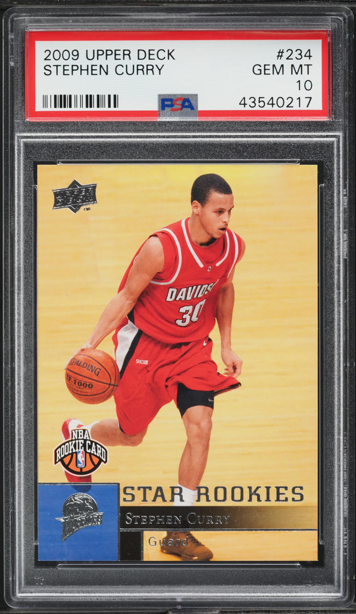 2009 Upper Deck Basketball Stephen Curry ROOKIE #234 PSA 10 GEM MINT