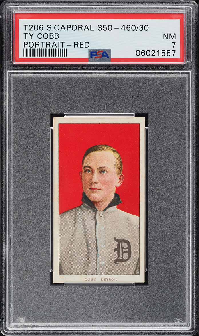 1909-11 T206 Ty Cobb RED PORTRAIT PSA 7 NRMT
