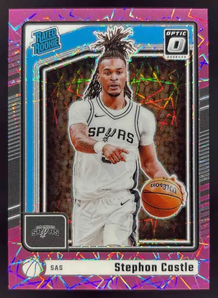 2024 Panini Donruss Optic Rated Rookie Pink Velocity #254 Stephon Castle RC /79