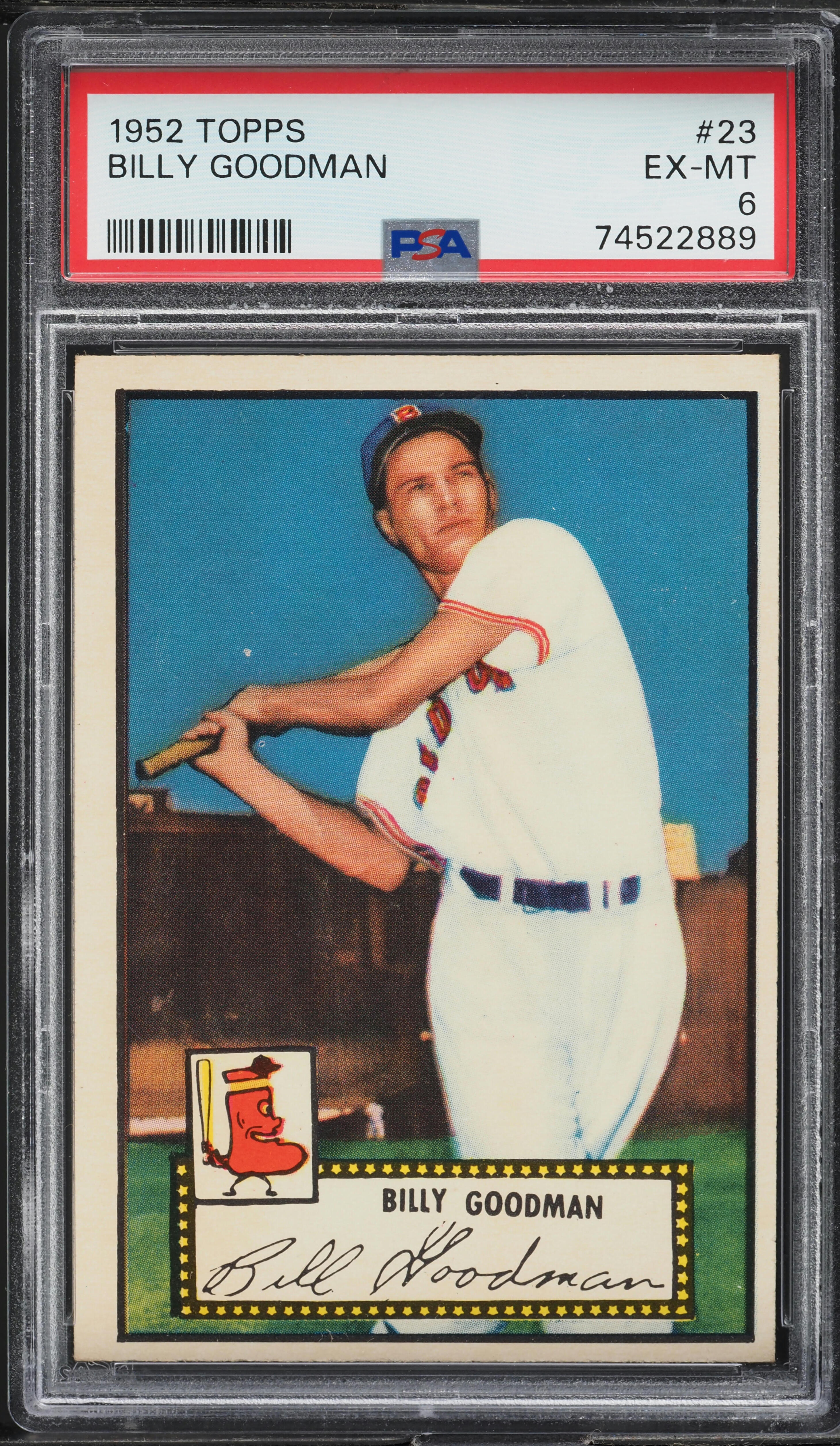 1952 Topps Billy Goodman #23 PSA 6 EXMT