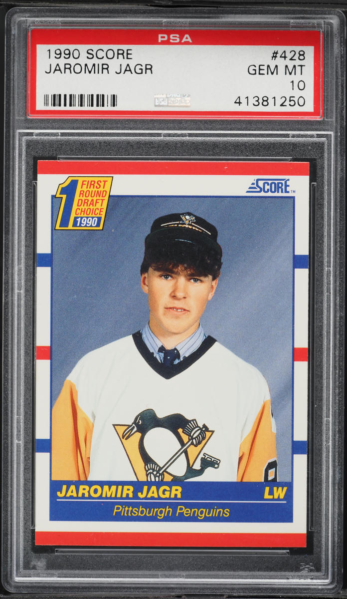 1990 Score Hockey Jaromir Jagr ROOKIE #428 PSA 10 GEM MINT