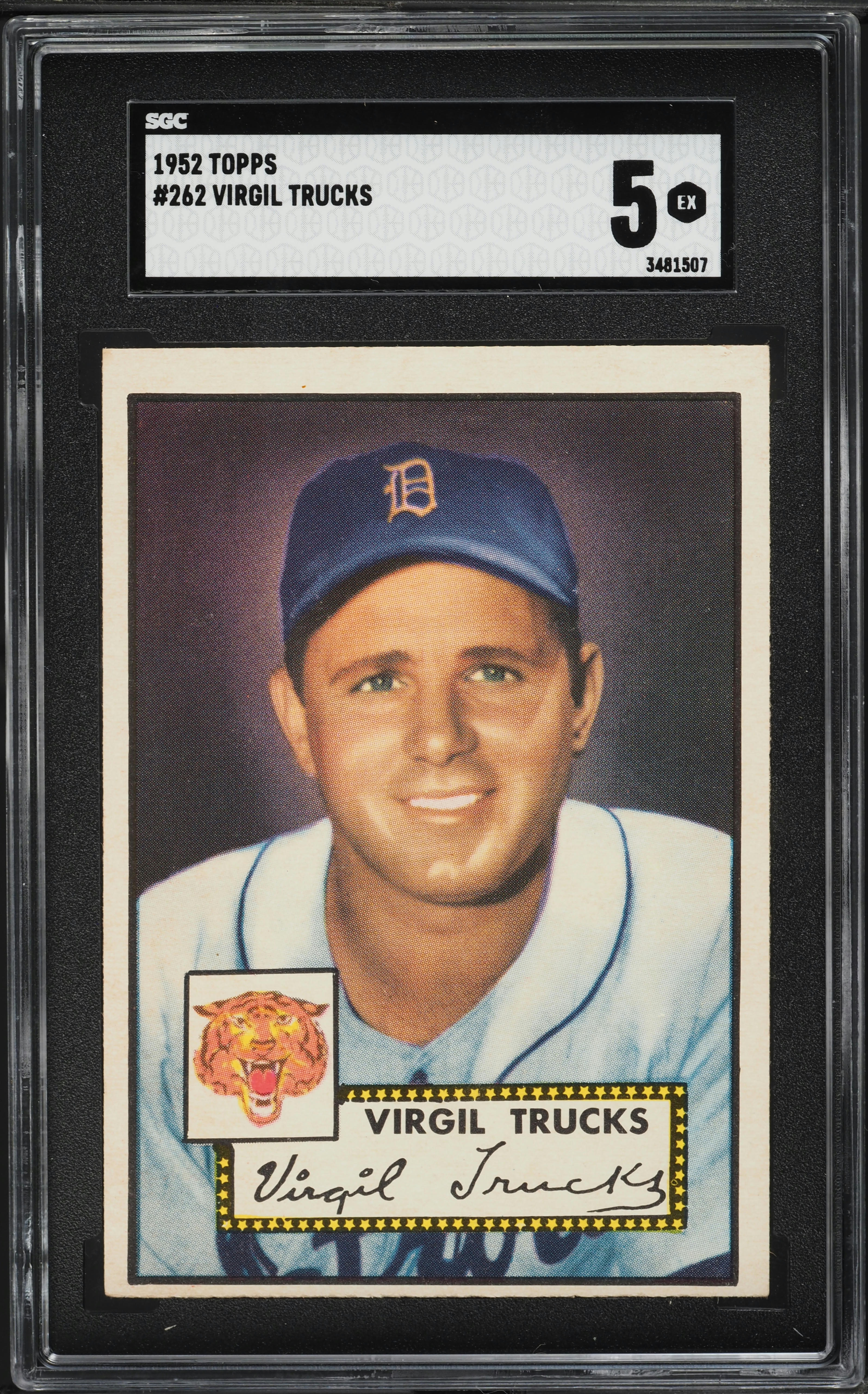 1952 Topps Virgil Trucks #262 SGC 5 EX