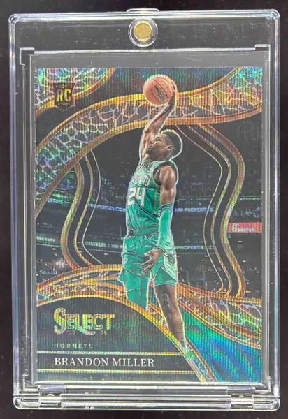 2023-24 Panini Select Elephant Prizm SSP #286 Brandon Miller RC Courtside