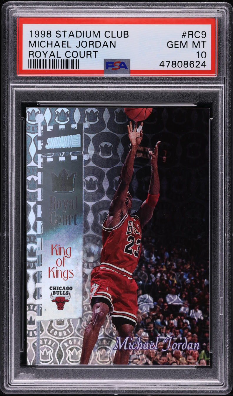 1998 Stadium Club Royal Court Michael Jordan #RC9 PSA 10 GEM MINT