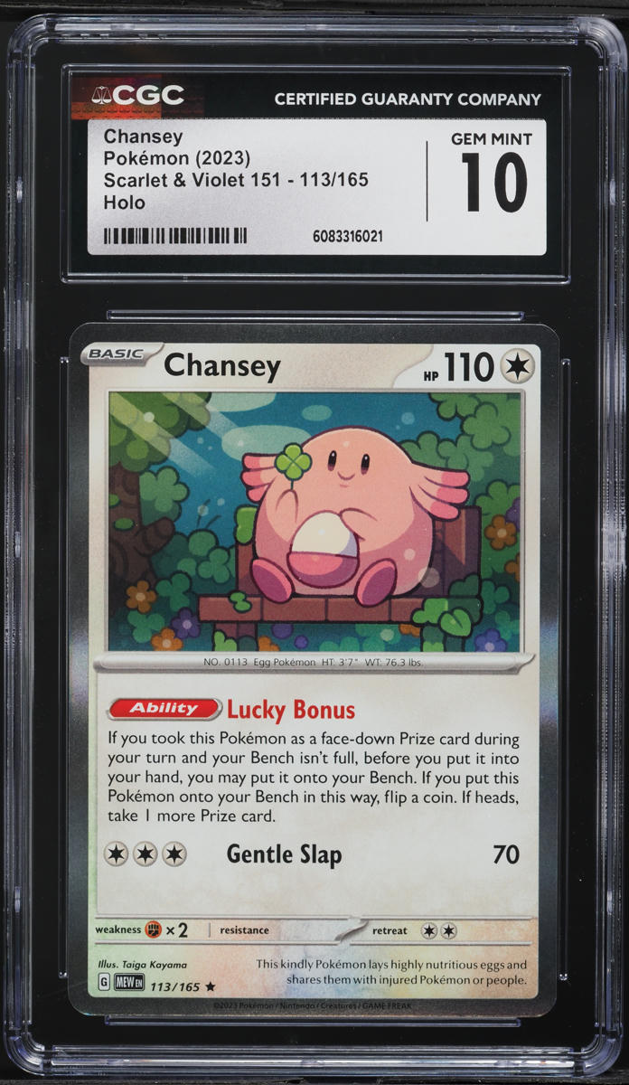2023 Pokemon Scarlet & Violet 151 Holo Chansey #113 CGC 10 GEM MINT