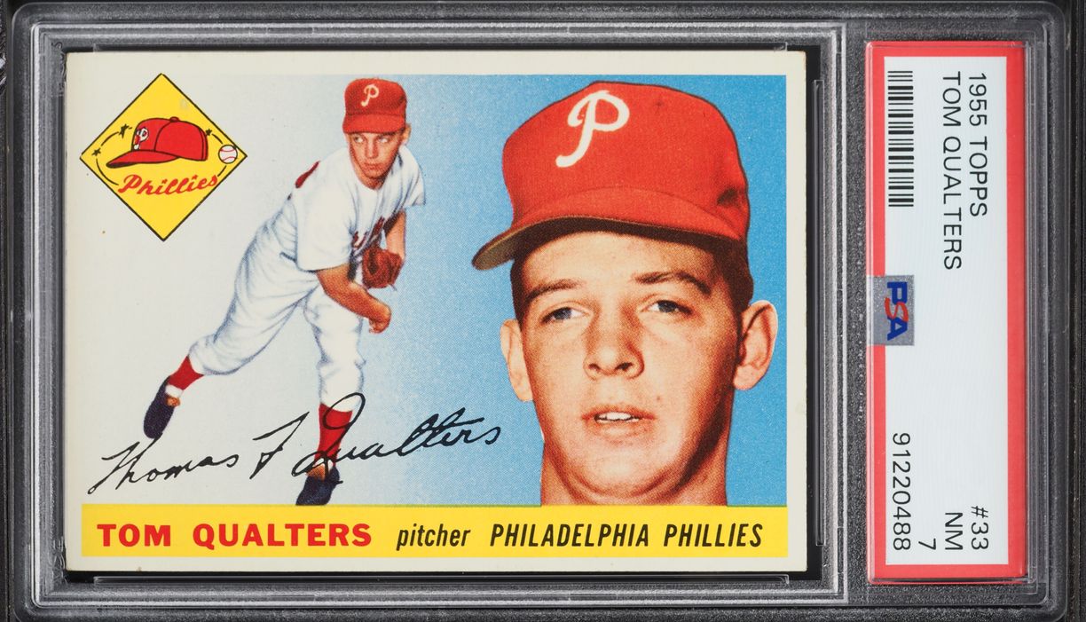1955 Topps Tom Qualters #33 PSA 7 NRMT