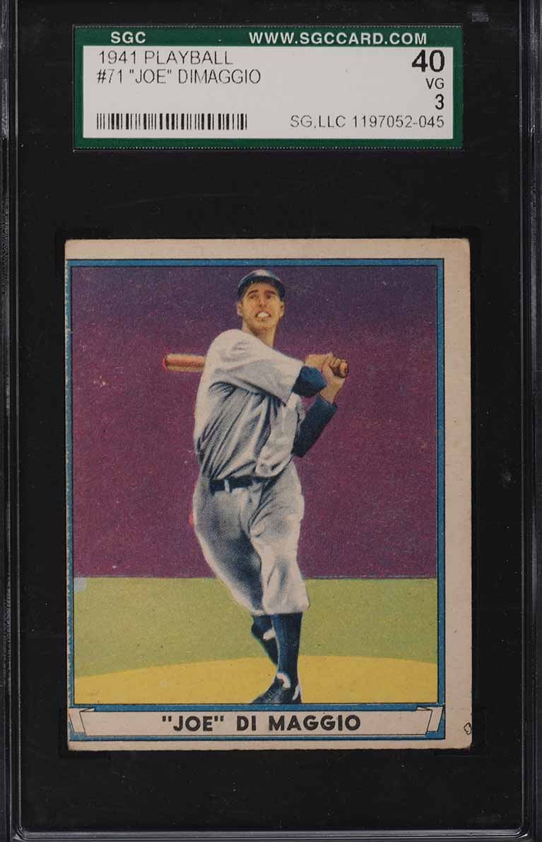 1941 Playball Joe Dimaggio #71 SGC 3 VG
