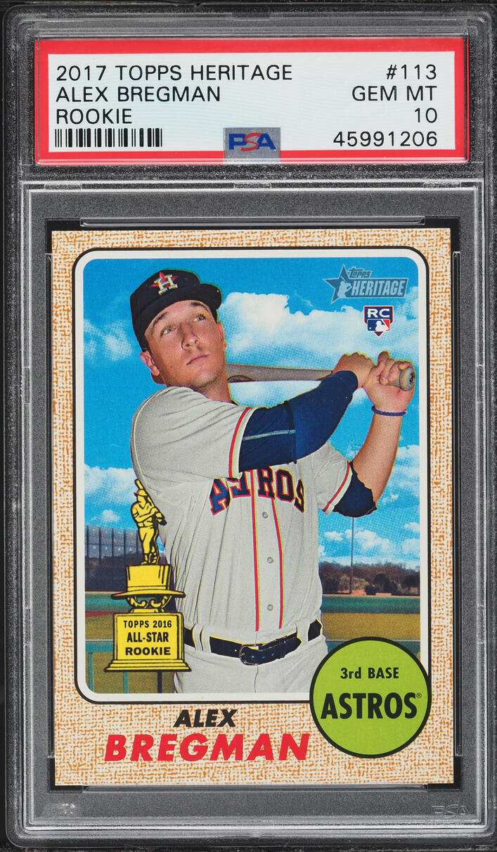 2017 Topps Heritage Alex Bregman ROOKIE #113 PSA 10 GEM MINT