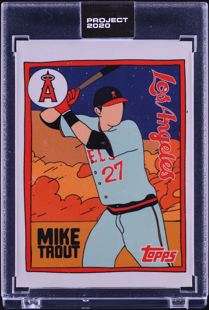 2020 Topps Project 2020 By Fucci Mike Trout #63