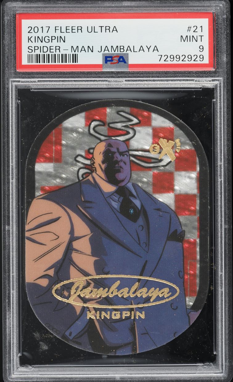 2017 Ultra Spider-Man Jambalaya Kingpin #21 PSA 9 MINT