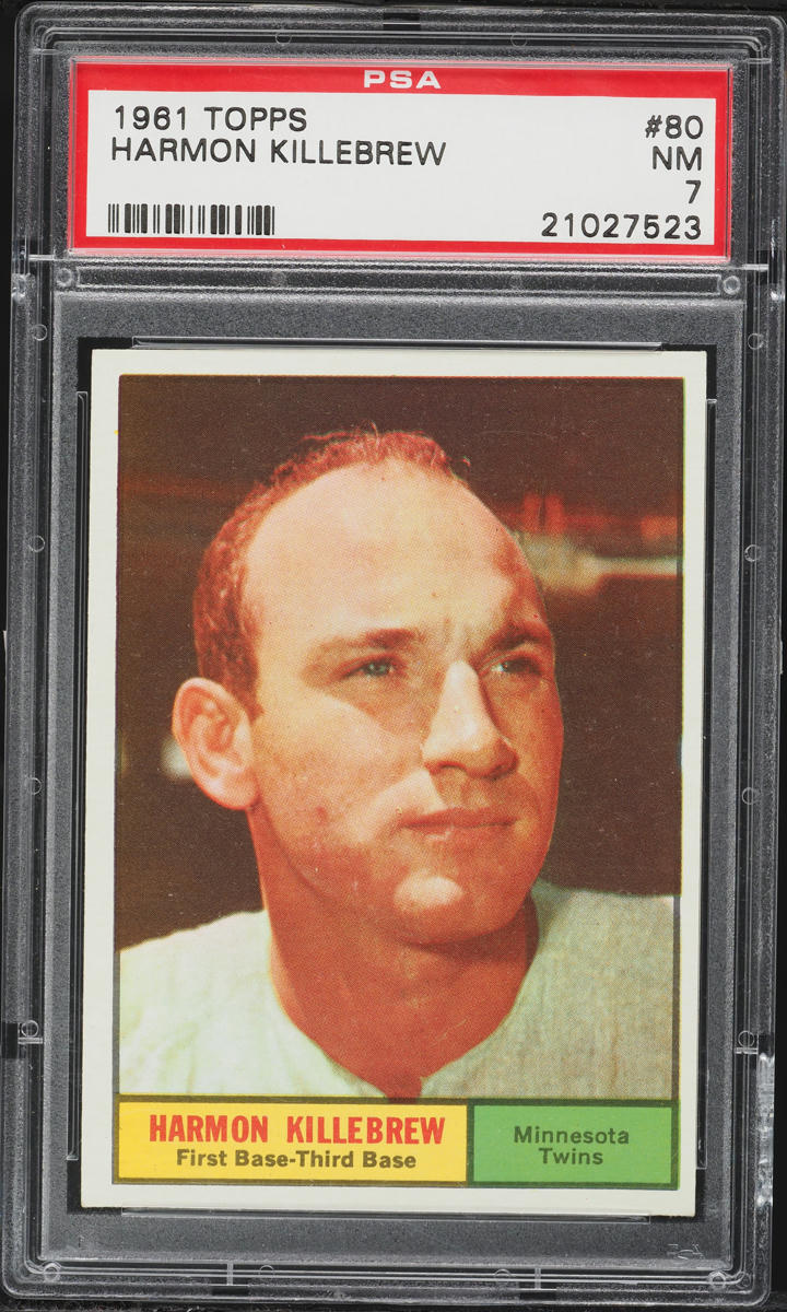 1961 Topps Harmon Killebrew #80 PSA 7 NRMT
