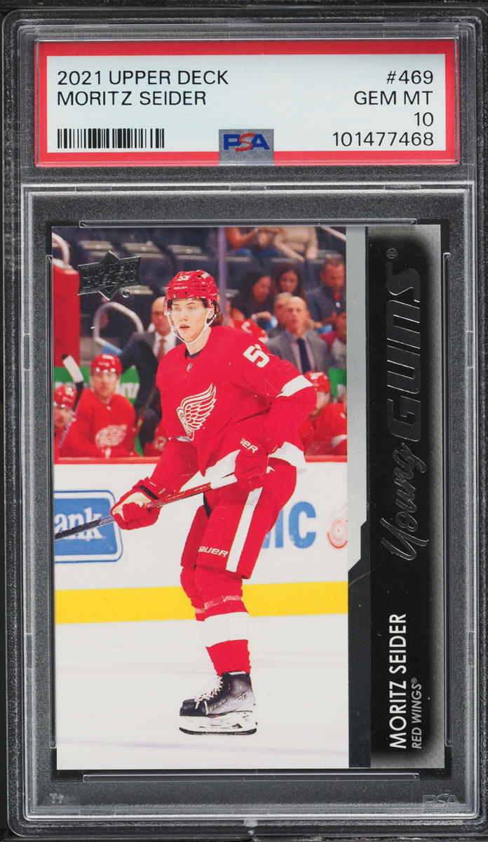 2021 Upper Deck Young Guns Moritz Seider ROOKIE #469 PSA 10 GEM MINT