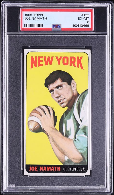 1965 Topps Football Joe Namath ROOKIE #122 PSA 6 EXMT