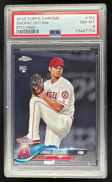 2018 Topps Chrome #150 Shohei Ohtani RC PSA 8