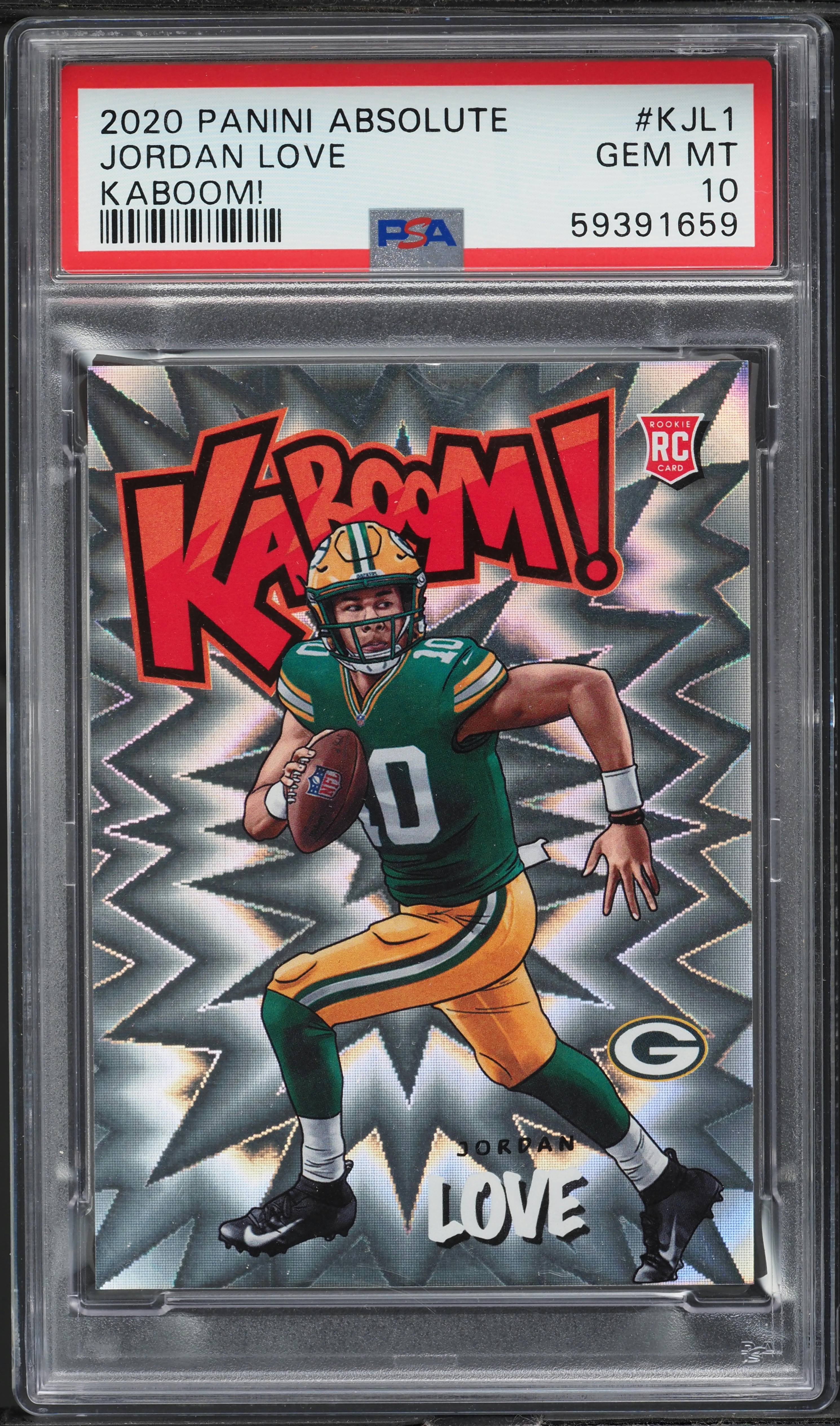 2020 Absolute Kaboom! Jordan Love ROOKIE #K-JL1 PSA 10 GEM MINT