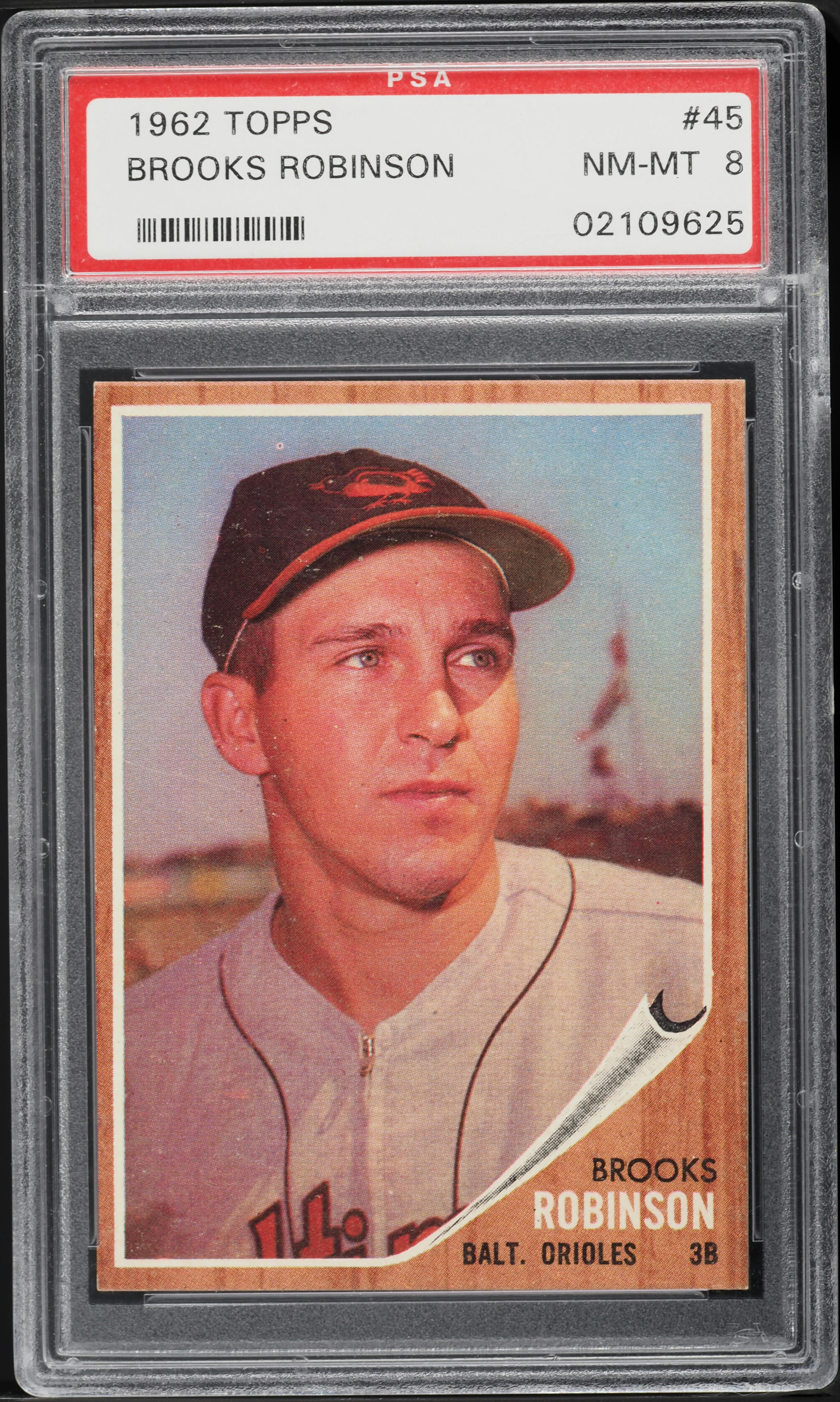 1962 Topps Brooks Robinson #45 PSA 8 NM-MT