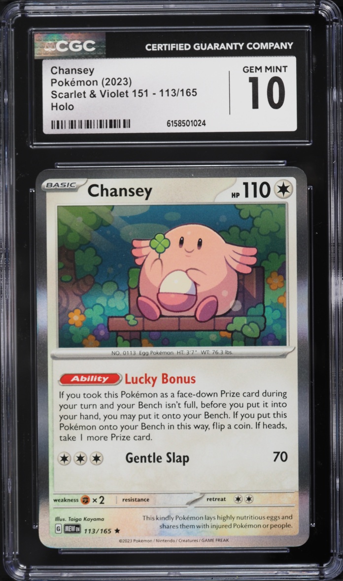 2023 Pokemon Scarlet & Violet 151 Holo Chansey #113 CGC 10 GEM MINT