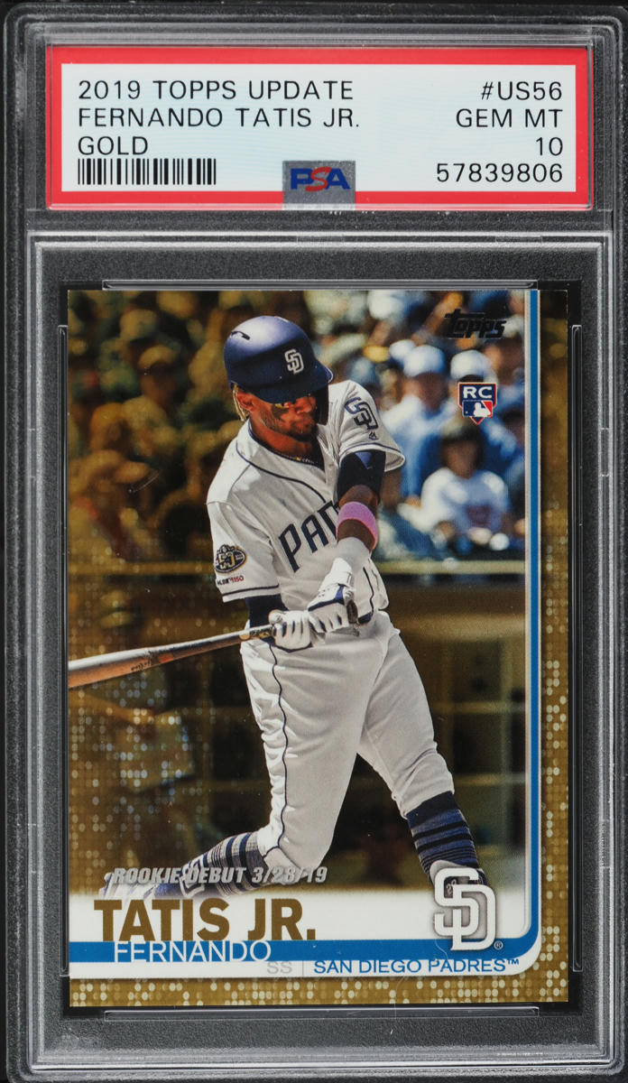 2019 Topps Update Gold Fernando Tatis Jr. ROOKIE /2019 #US56 PSA 10 GEM MINT