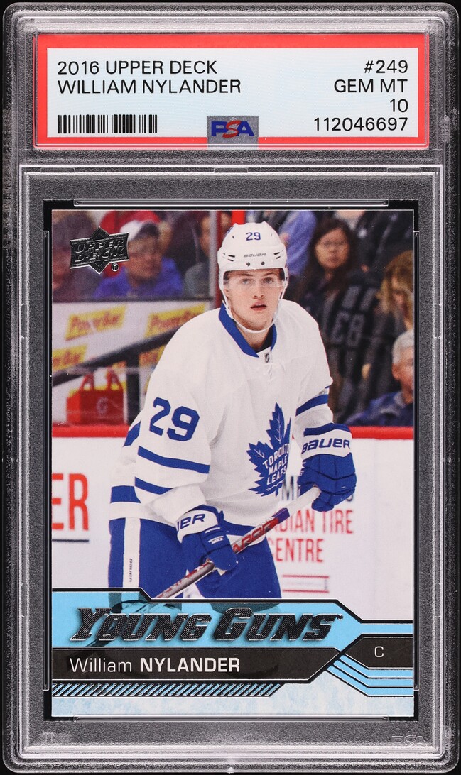 2016 Upper Deck Young Guns William Nylander ROOKIE #249 PSA 10 GEM MINT