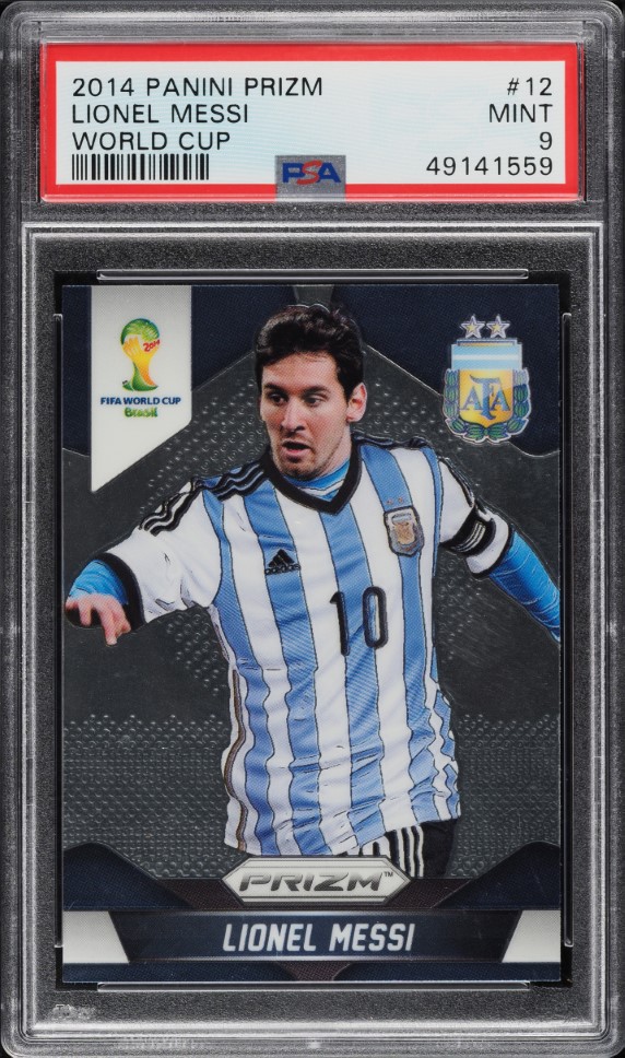 2014 Panini Prizm World Cup Lionel Messi #12 PSA 9 MINT