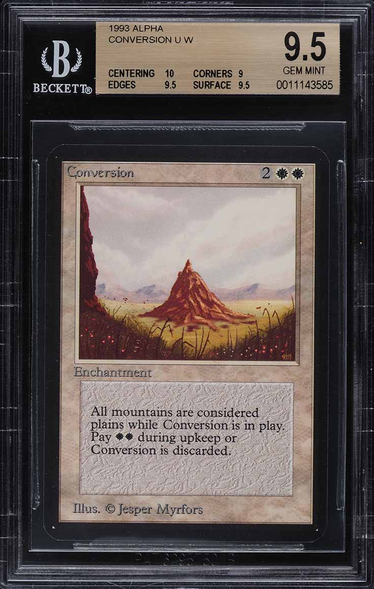 1993 Magic The Gathering Alpha Conversion U W BGS 9.5 GEM MINT