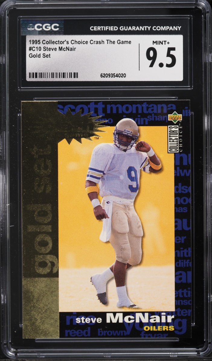 Steve McNair #C10 1995 Collector's Choice Football You Crash the Game Gold