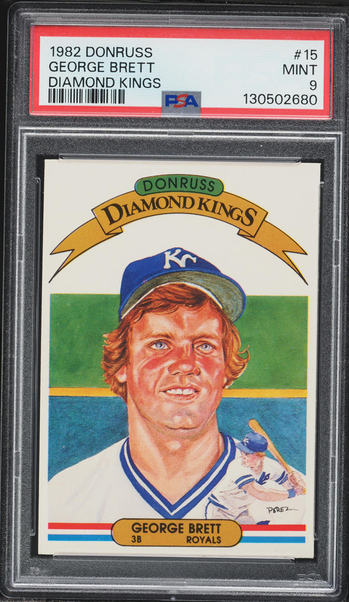 1982 Donruss Diamond Kings George Brett #15 PSA 9 MINT